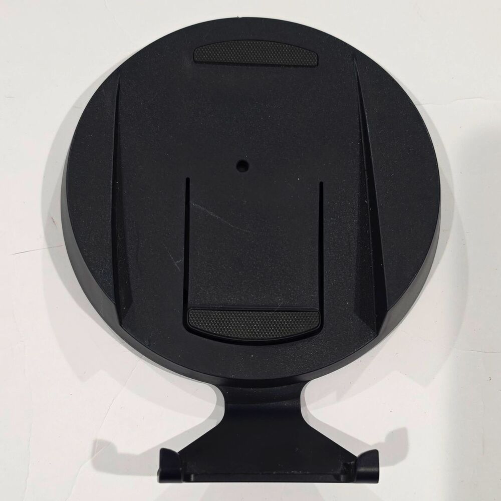 Black Plastic Stand PS5 Holder w/ Round Base & Bottom Support Lip
